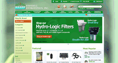 Desktop Screenshot of foothillhydroponics.com
